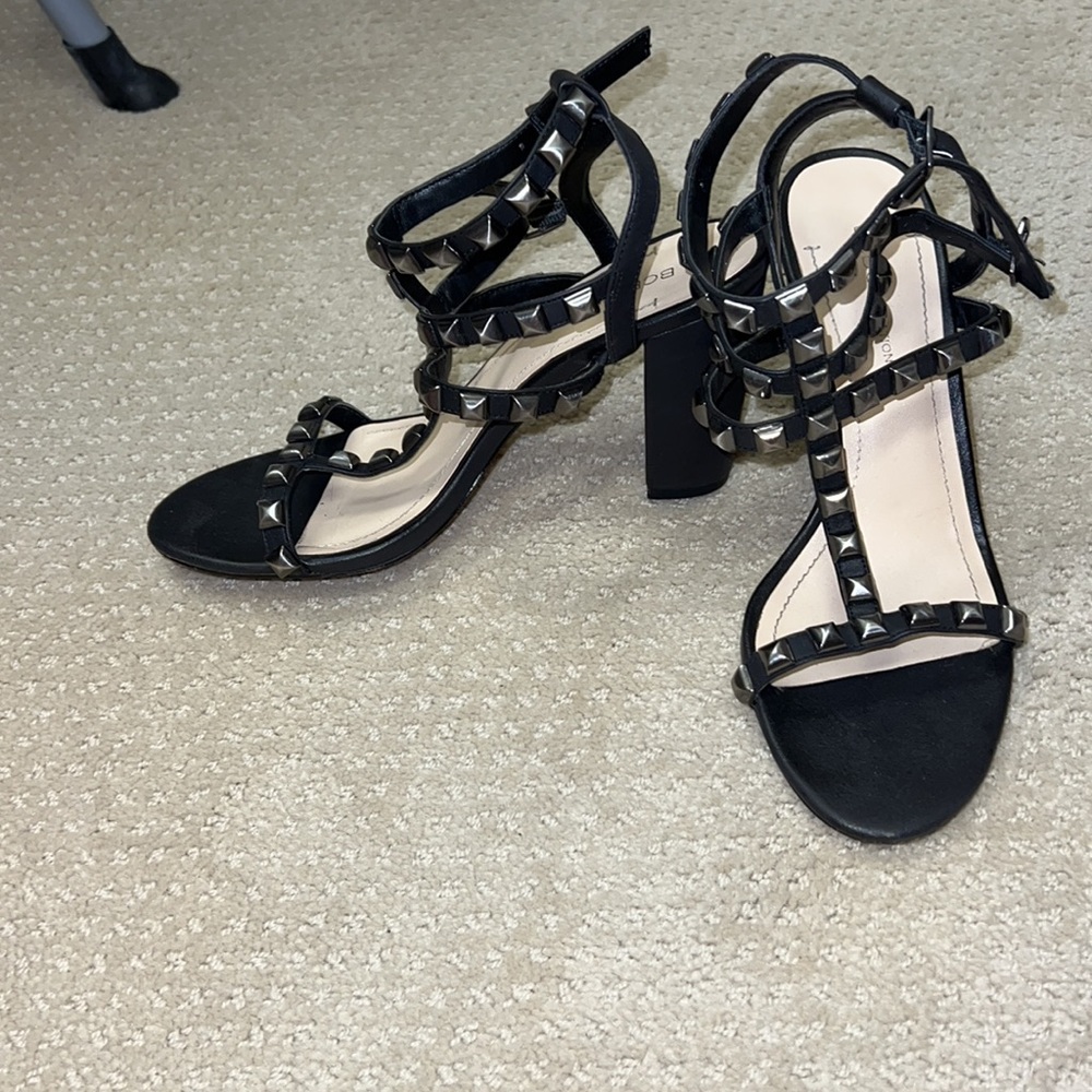 Bcbgeneration black studded heels